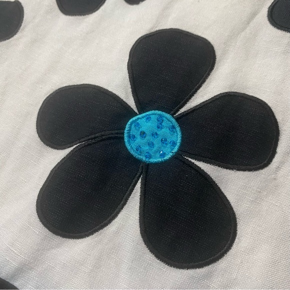 Vintage Retro Beaded Daisy Shift Dress Size 10 - Picture 9 of 11